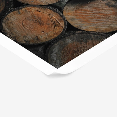 Poster RUSTIC FARMHOUSE WOOD LOGS 2 -  Sticky 1