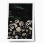 Poster RUSTIC FARMHOUSE WOOD LOGS 3