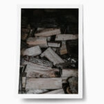Poster RUSTIC FARMHOUSE WOOD LOGS 4