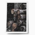 Poster RUSTIC FARMHOUSE WOOD LOGS 5