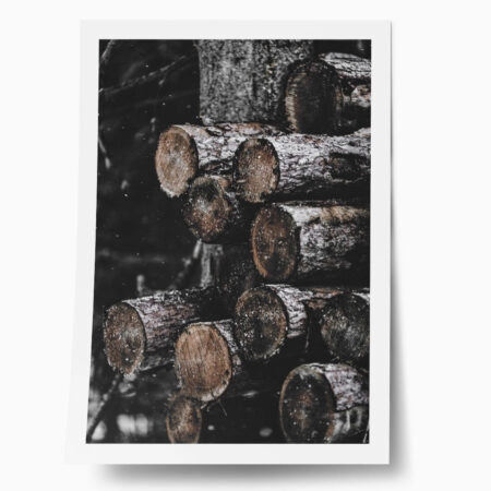 Poster RUSTIC FARMHOUSE WOOD LOGS 5 - 