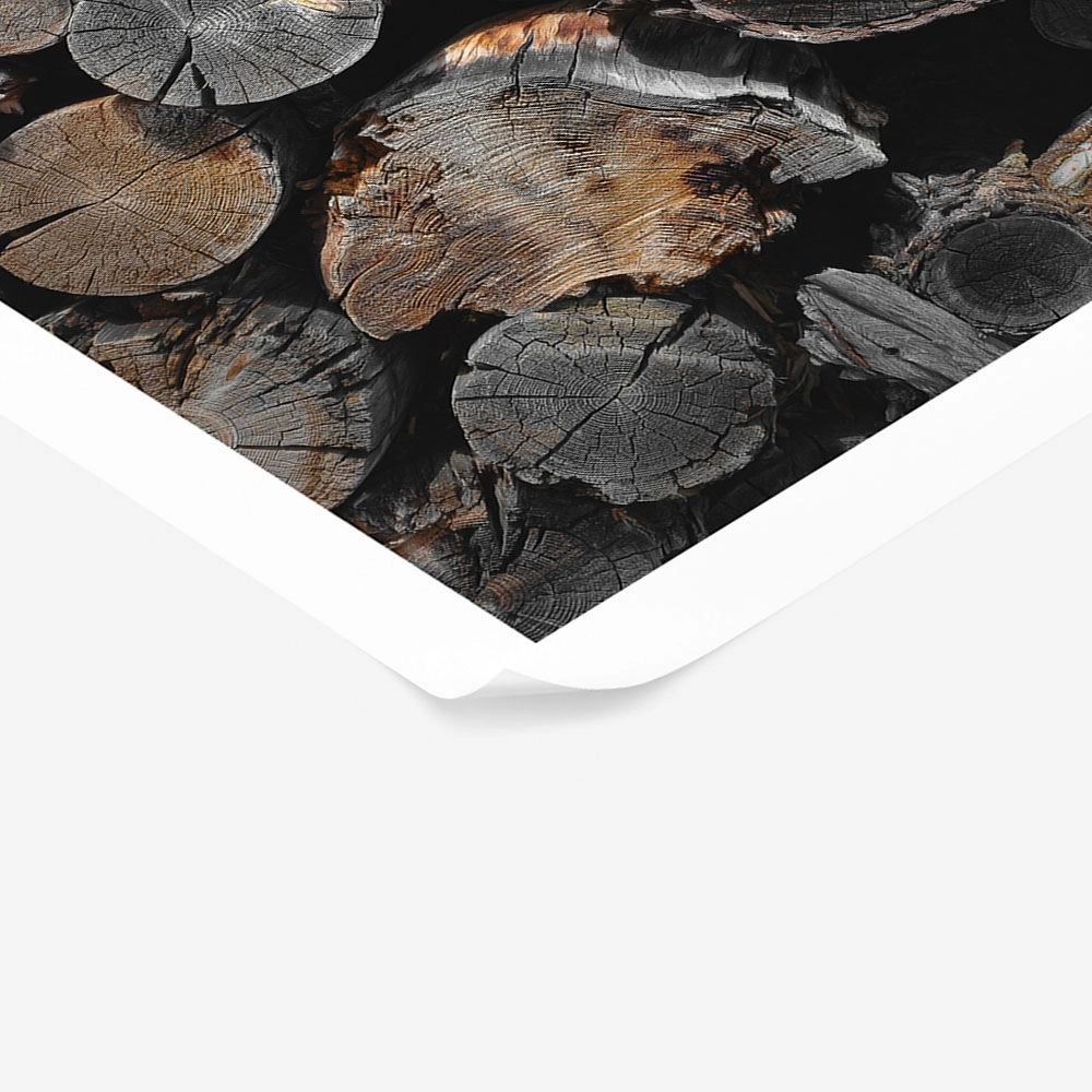 Poster RUSTIC FARMHOUSE WOOD LOGS 6