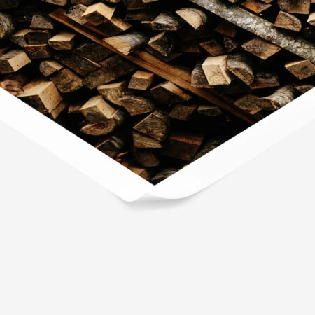 Poster RUSTIC FARMHOUSE WOOD LOGS 7 -  Sticky 1