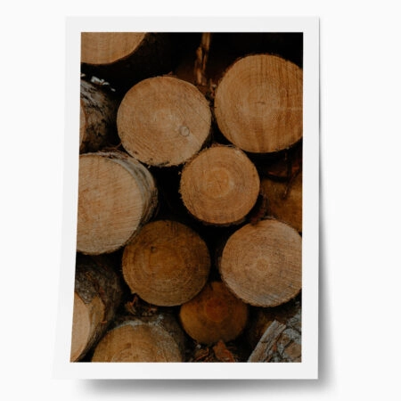 Poster RUSTIC FARMHOUSE WOOD LOGS 8 - 