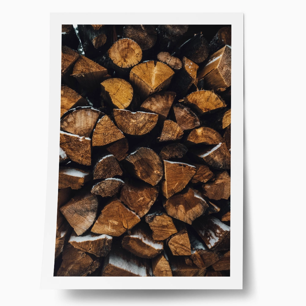 Poster RUSTIC FARMHOUSE WOOD LOGS