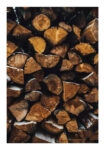 Poster RUSTIC FARMHOUSE WOOD LOGS