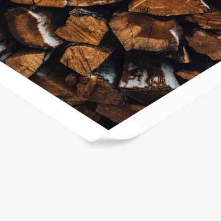 Poster RUSTIC FARMHOUSE WOOD LOGS -  Sticky 1