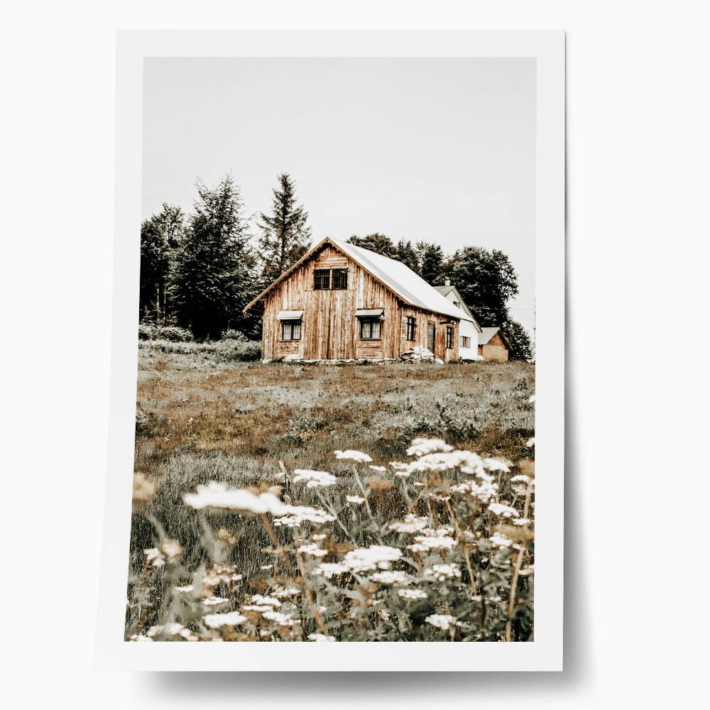 Poster RUSTIC FARMHOUSE WOODEN CABIN 4