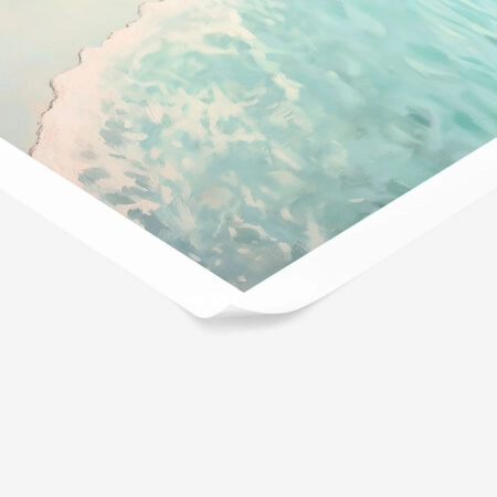 Poster VINTAGE PASTEL BEACH 2 - Vintage Posters Sticky 1