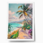 Poster VINTAGE PASTEL BEACH 3