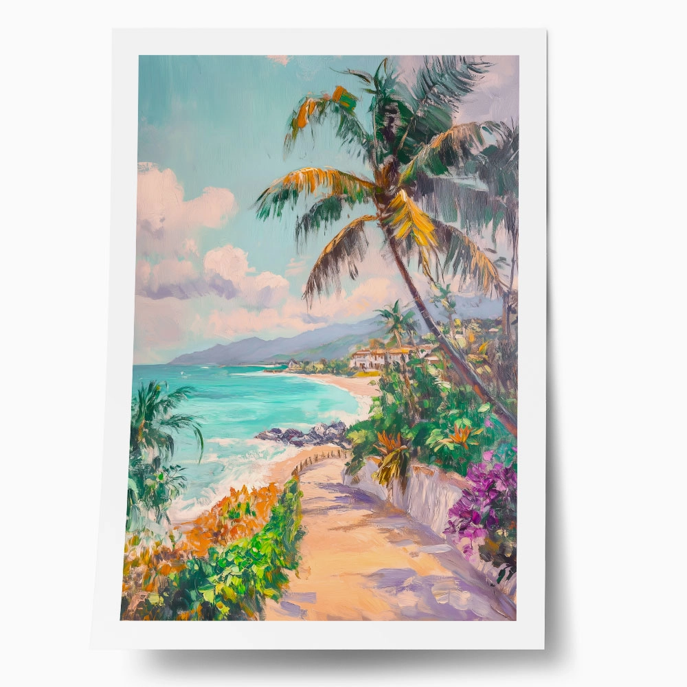 Poster VINTAGE PASTEL BEACH 3