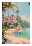Poster VINTAGE PASTEL BEACH 4