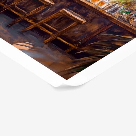 Poster VINTAGE PASTEL BEACH BAR 2 - Vintage Posters Sticky 1