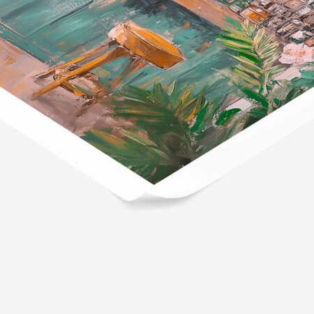 Poster VINTAGE PASTEL BEACH BAR 3 - Vintage Posters Sticky 1