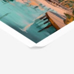 Poster VINTAGE PASTEL BEACH HOUSES