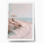 Poster VINTAGE PASTEL BEACH PATH