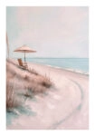 Poster VINTAGE PASTEL BEACH PATH