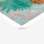 Poster VINTAGE PASTEL BEACH PINEAPPLE 4