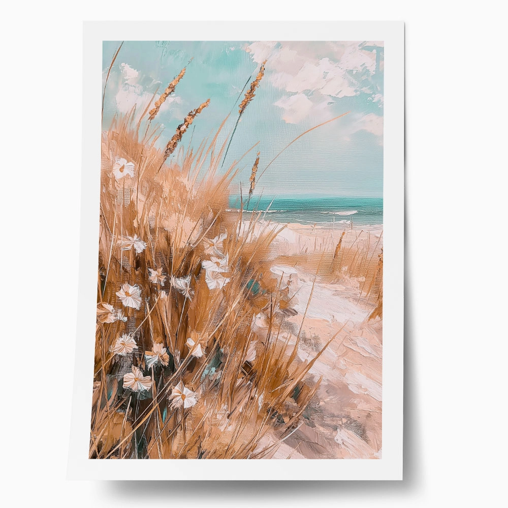 Poster VINTAGE PASTEL BEACH VIEW 2