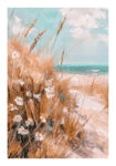 Poster VINTAGE PASTEL BEACH VIEW 2