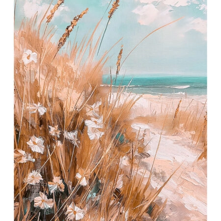 Poster VINTAGE PASTEL BEACH VIEW 2 - Vintage Posters Sticky 2