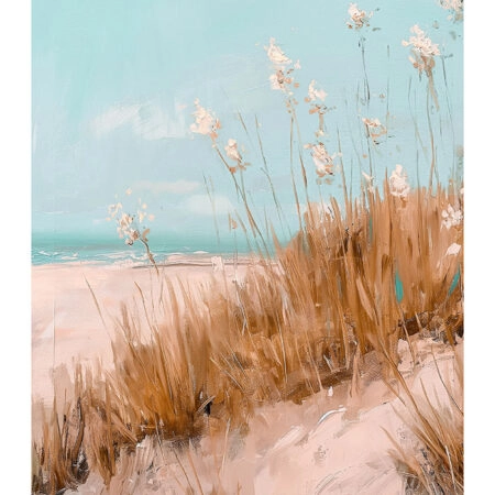 Poster VINTAGE PASTEL BEACH VIEW 4 - Vintage Posters Sticky 2