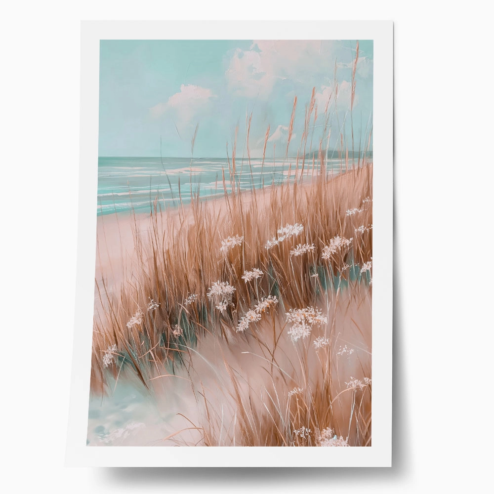 Poster VINTAGE PASTEL BEACH VIEW 5