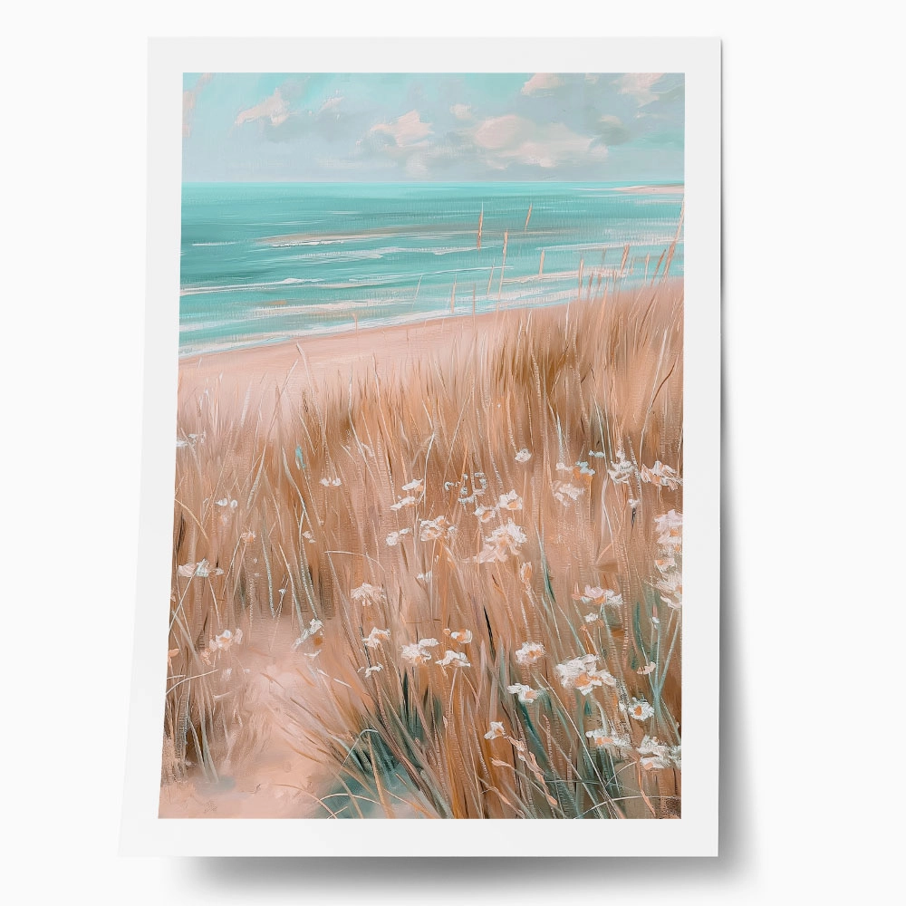 Poster VINTAGE PASTEL BEACH VIEW 6