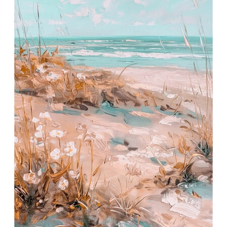 Poster VINTAGE PASTEL BEACH VIEW - Vintage Posters Sticky 2