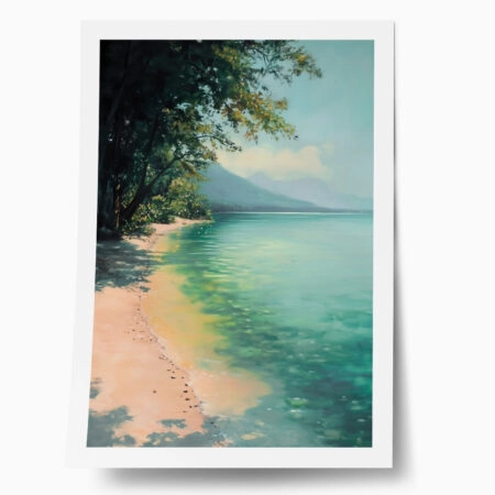 Poster VINTAGE PASTEL BEACH - Vintage Posters