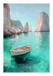 Poster VINTAGE PASTEL BOAT 2