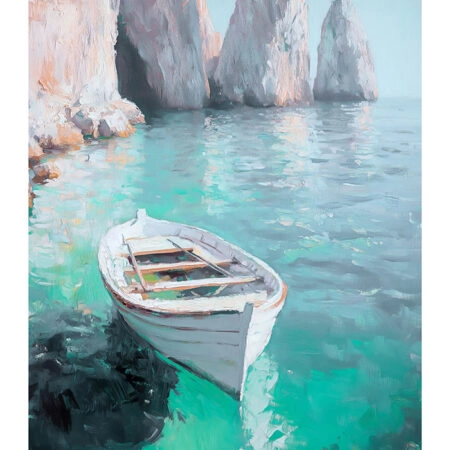 Poster VINTAGE PASTEL BOAT 3 - Vintage Posters Sticky 2