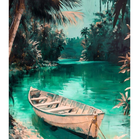 Poster VINTAGE PASTEL BOAT 6 - Vintage Posters Sticky 2