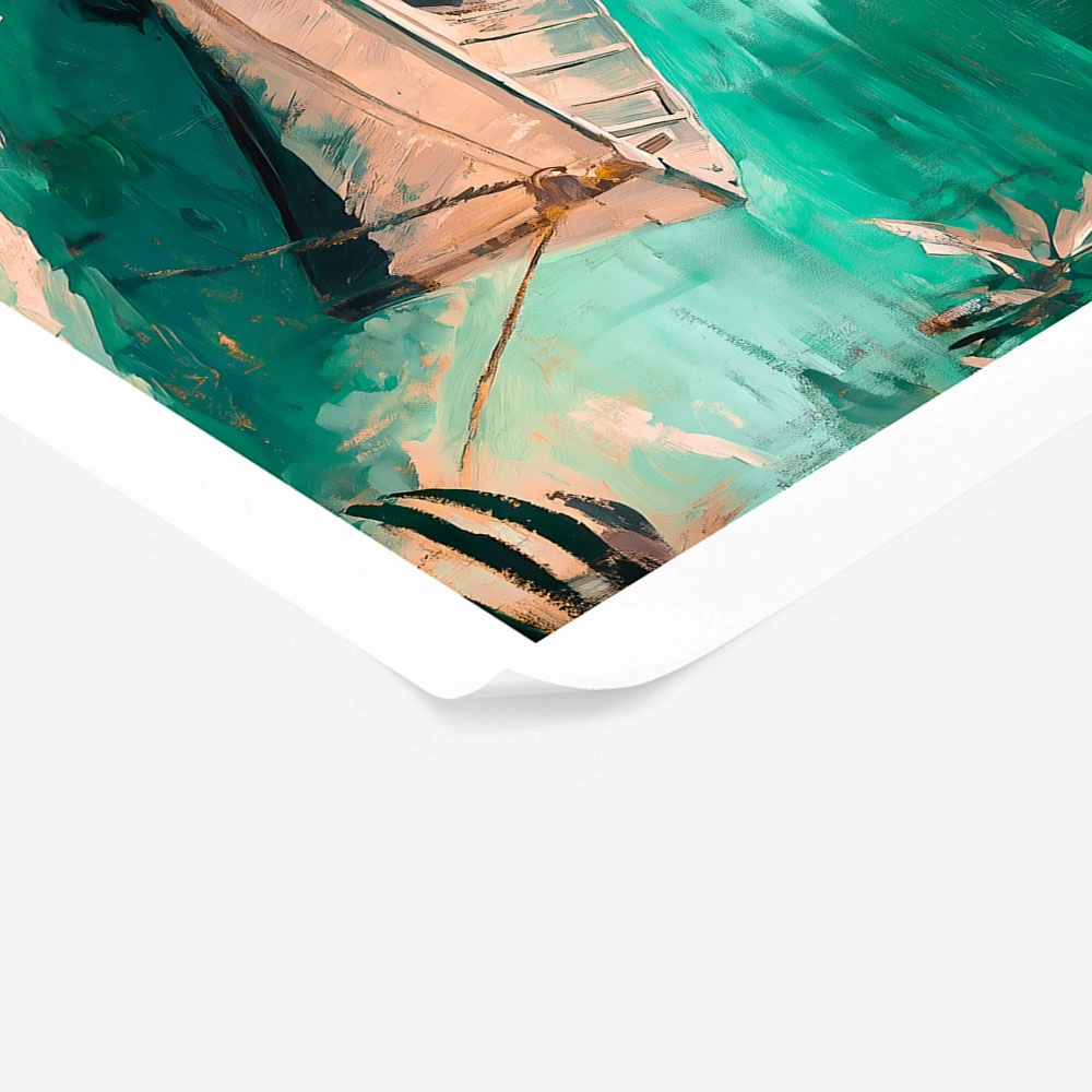 Poster VINTAGE PASTEL BOAT 6