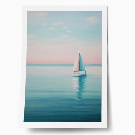Poster VINTAGE PASTEL BOAT 7 - Vintage Posters