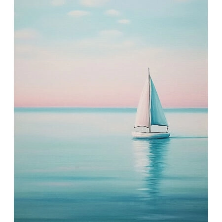 Poster VINTAGE PASTEL BOAT 7 - Vintage Posters Sticky 2