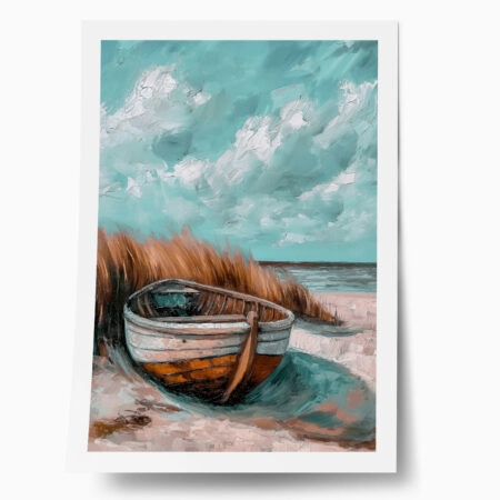 Poster VINTAGE PASTEL BOAT 9 - Vintage Posters