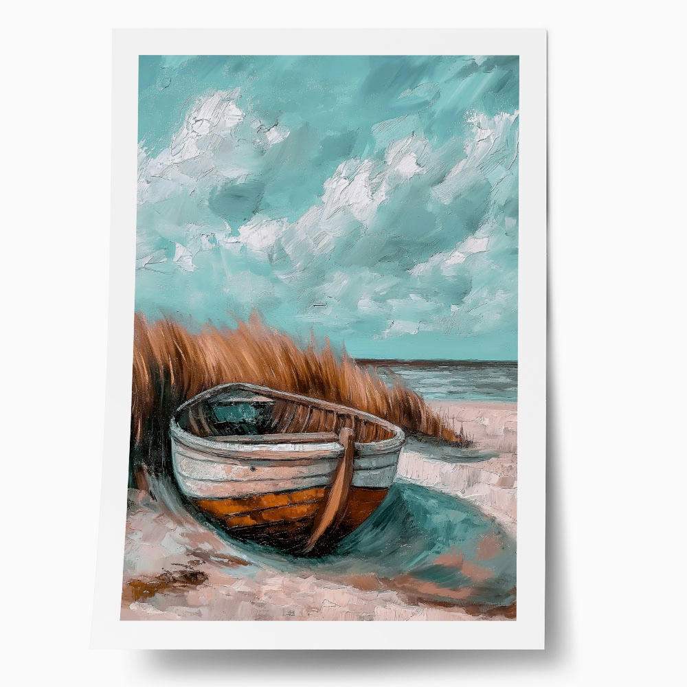Poster VINTAGE PASTEL BOAT 9