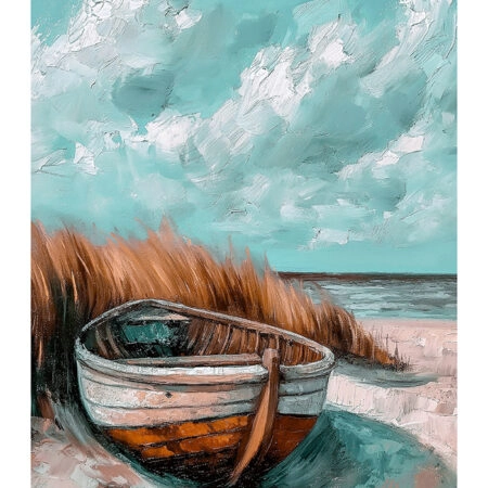 Poster VINTAGE PASTEL BOAT 9 - Vintage Posters Sticky 2