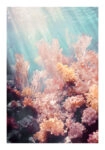 Poster VINTAGE PASTEL COARL REEF 2