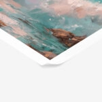Poster VINTAGE PASTEL COASTAL WAVES 2