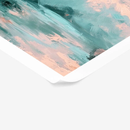 Poster VINTAGE PASTEL COASTAL WAVES 3 - Vintage Posters Sticky 1