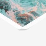 Poster VINTAGE PASTEL COASTAL WAVES 4