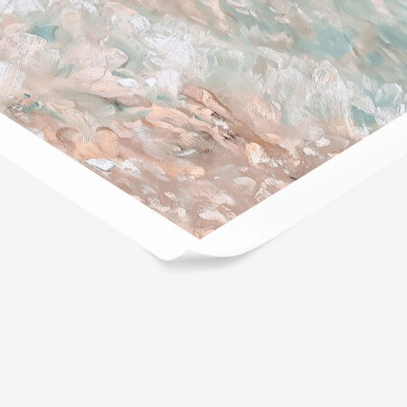 Poster VINTAGE PASTEL COASTAL WAVES 6 - Vintage Posters Sticky 1