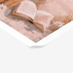 Poster VINTAGE PASTEL COASTAL WAVES BEACH BOOKS 5