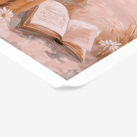 Poster VINTAGE PASTEL COASTAL WAVES BEACH BOOKS 5 - Vintage Posters Sticky 1