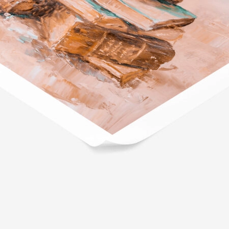 Poster VINTAGE PASTEL COASTAL WAVES BEACH BOOKS - Vintage Posters Sticky 1