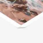 Poster VINTAGE PASTEL COASTAL WAVES