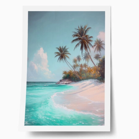 Poster VINTAGE PASTEL COAST - Vintage Posters