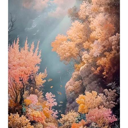 Poster VINTAGE PASTEL CORAL REEF 3 - Vintage Posters Sticky 2